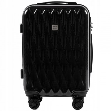 WALIZKA TURYSTYCZNA PC190 L BLACK POLICARBON