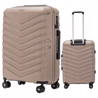 Walizka wings twarda średnia polipropylen PHX01 M CHAMPAGNE 63 l