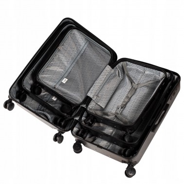 Walizka WINGS twarda średnia poliwęglan (polikarbonat) PC190 M PINK 63 l