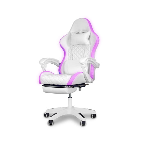 Fotel gamingowy, obrotowy, do biura, salonu SPARTA BIAŁY