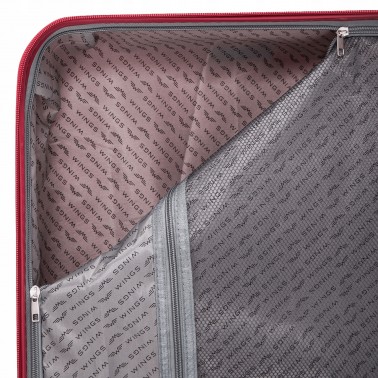 Walizka WINGS twarda średnia polipropylen PHX01 M BROWN 63 l