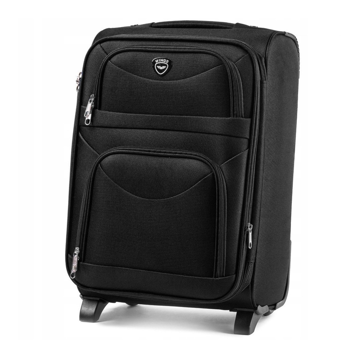 6802, Walizka kabinowa Wings 2 koła S, Black