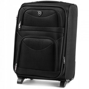 6802, Walizka kabinowa Wings 2 koła S, Black