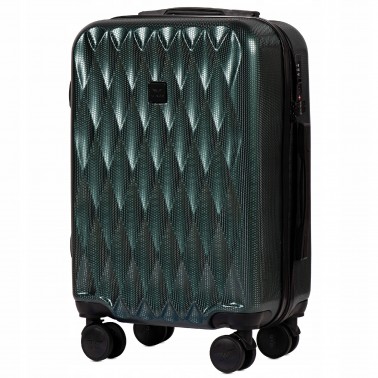 Walizka twarda kabinowa Wings poliwęglan PC190 S DARK GREEN