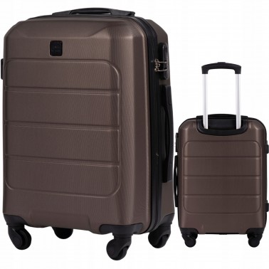 Wings Walizka twarda kabinowa ABS GAN01-S-COFFEE 38 l