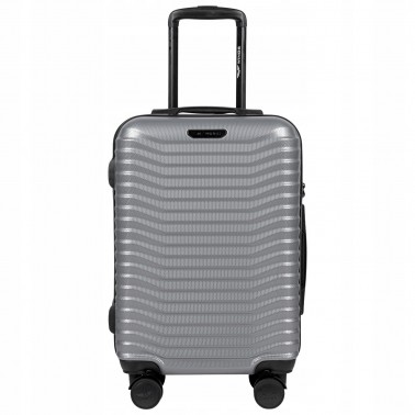 Walizka WINGS twarda kabinowa poliwęglan (polikarbonat) PC140 S SILVER 38 l