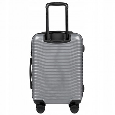 Walizka WINGS twarda kabinowa poliwęglan (polikarbonat) PC140 S SILVER 38 l