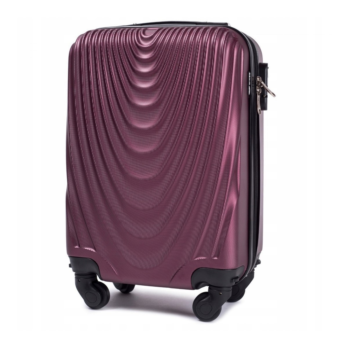 Walizka WINGS twarda kabinowa mała ABS 304 XS BURGUNDY 28 l
