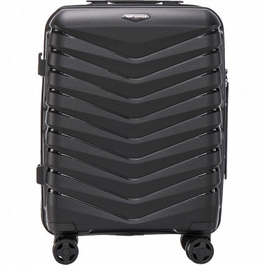 Walizka WINGS twarda kabinowa polipropylen PHX01 S BLACK 38 l