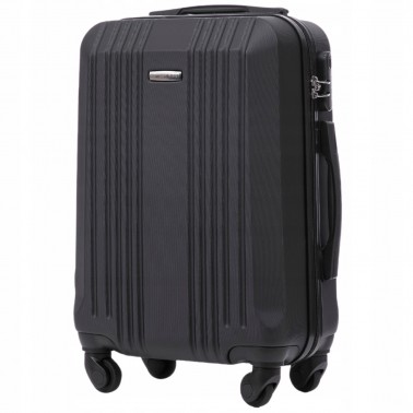 Walizka WINGS twarda kabinowa ABS KST01 S BLACK 38 l
