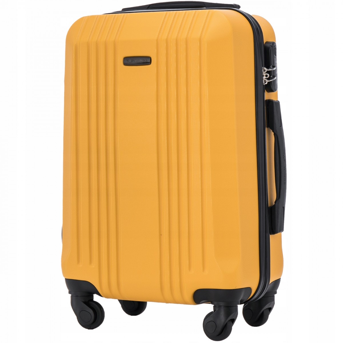 Walizka WINGS twarda kabinowa ABS KST01 S YELLOW 38 l