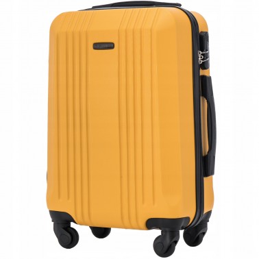 Walizka WINGS twarda kabinowa ABS KST01 S YELLOW 38 l