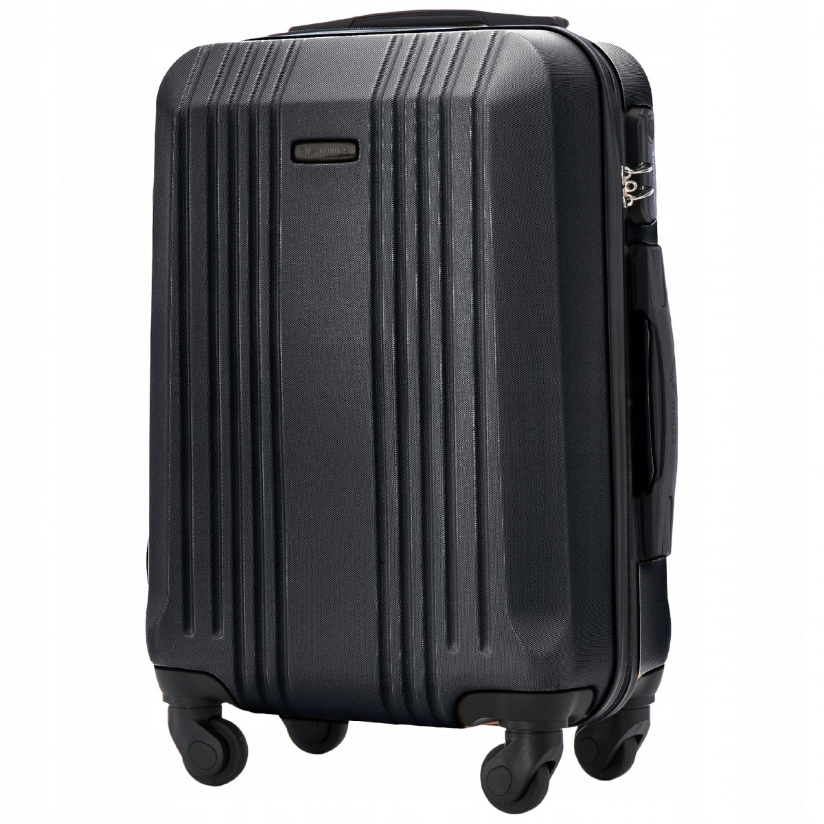 Walizka WINGS twarda kabinowa ABS KST01 S DARK GREY 38 l