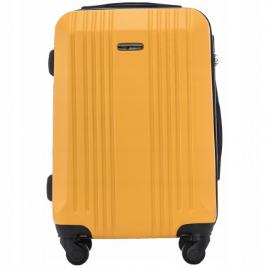 Walizka WINGS twarda kabinowa ABS KST01 S YELLOW 38 l