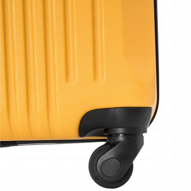 Walizka WINGS twarda kabinowa ABS KST01 S YELLOW 38 l