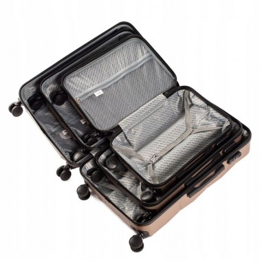 Walizka WINGS twarda duża ABS 149 L DARK GREY 97 l