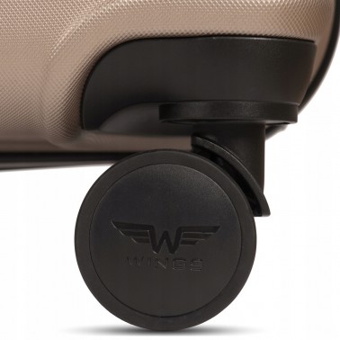Walizka WINGS twarda kabinowa ABS Peacock 149 S DARK GREY 38 l