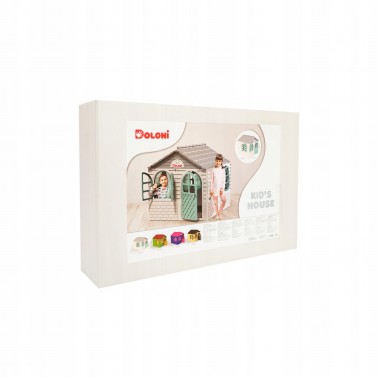 DUŻY DOMEK OGRODOWY XL DOLONI 02550/5 - OKNA KARNISZE ZASŁONY