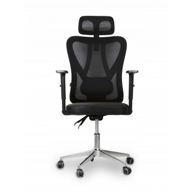 Fotel Biurowy Ergonomiczny Regulowany z zagłówkiem Materiałowy SMART