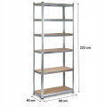 REGAŁ MAGAZYNOWY 220x90x40 METALOWY 6 półek 900kg