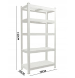 Regał metalowy 150 x 70 x 30 cm max 150 kg na półkę DO PIWNICY, GARAŻU