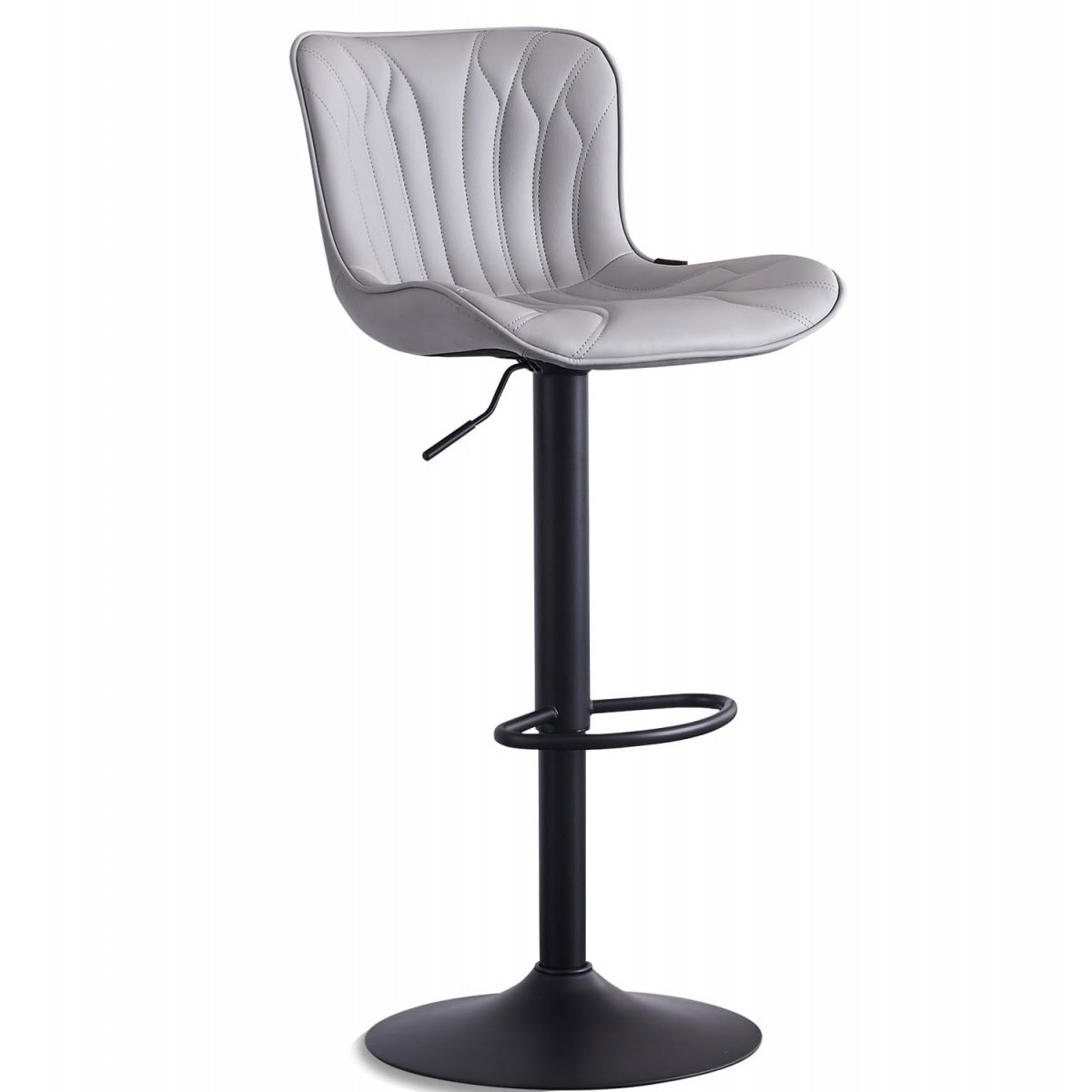 Hoker regulowany Monaco Eco skóra szary BL