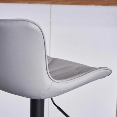 Hoker regulowany Monaco Eco skóra szary BL