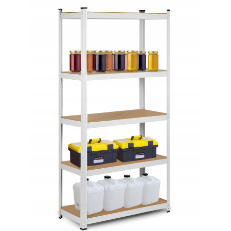 Regał magazynowy metalowy 180 x 90 x 40 cm max 260 kg na półkę