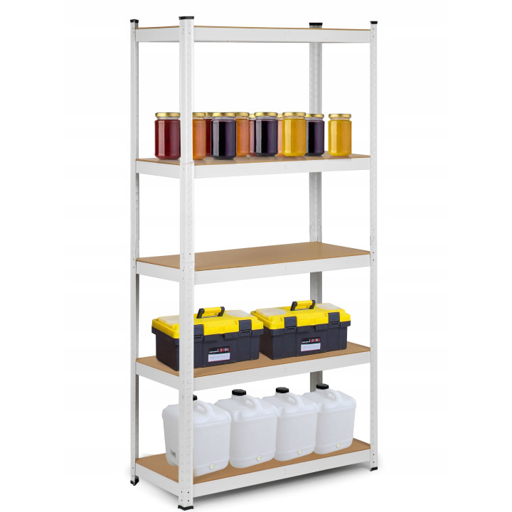 Regał magazynowy metalowy 180 x 90 x 40 cm max 260 kg na półkę