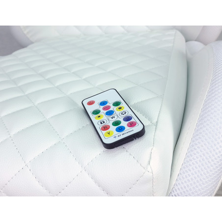 Fotel gamingowy, obrotowy, do biura, salonu SPARTA BIAŁY