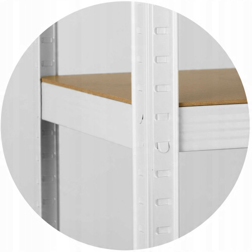 Regał magazynowy metalowy 180 x 90 x 40 cm max 260 kg na półkę