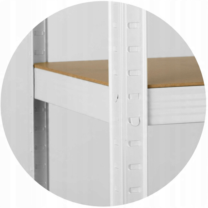 Regał magazynowy metalowy 180 x 90 x 40 cm max 260 kg na półkę