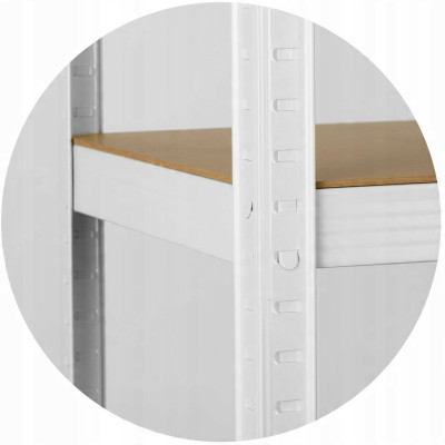 Regał magazynowy metalowy 180 x 90 x 40 cm max 260 kg na półkę