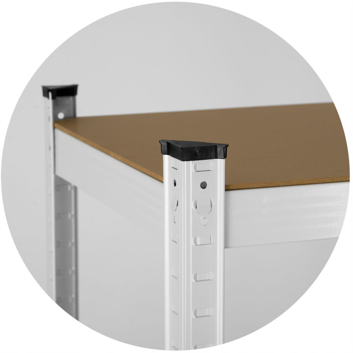 Regał magazynowy metalowy 180 x 90 x 40 cm max 260 kg na półkę