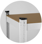Regał magazynowy metalowy 180 x 90 x 40 cm max 260 kg na półkę