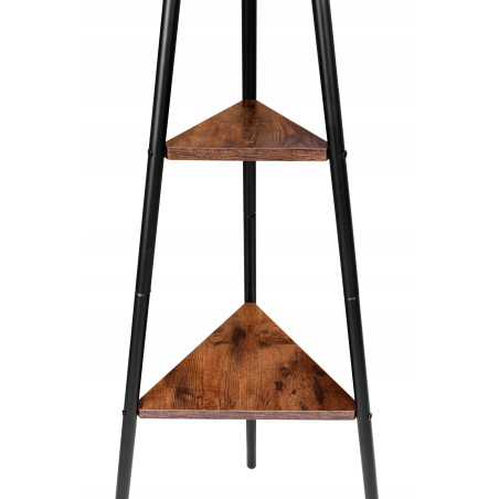 WIESZAK PODŁOGOWY STOJĄCY NA KURTKI UBRANIA STOJAK METALOWY CZARNY LOFT 180