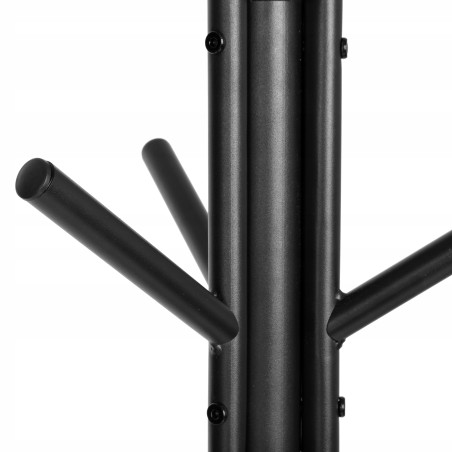 WIESZAK PODŁOGOWY STOJĄCY NA KURTKI UBRANIA STOJAK METALOWY CZARNY LOFT 180