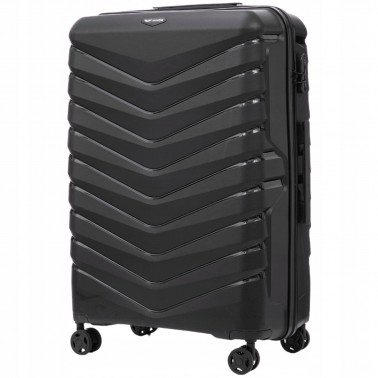 Walizka WINGS twarda duża polipropylen PHX02 L BLACK 97 l