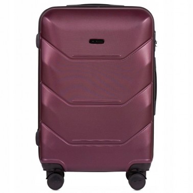 WALIZKA ŚREDNIA POJEMNA Z POSZERZENIEM WINGS ABS 149 63 l BURGUNDY