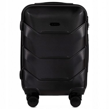 Walizka mała kabinowa do samolotu bagaż podręczny Wings ABS 149 38 l BLACK