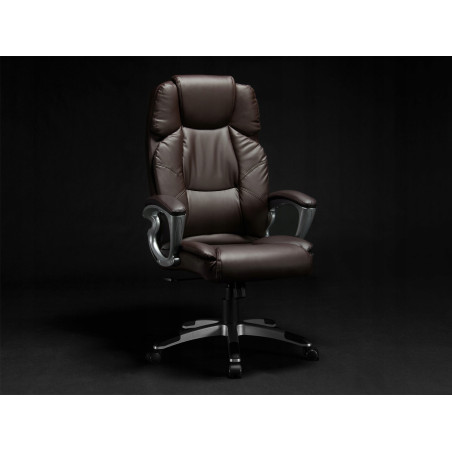 Fotel biurowy obrotowy VERONA/MEGA WYGODNY/BRĄZOWY
