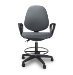 Krzesło biurowe obrotowe ARGO RING SZARO-czarne Ergonomiczne wygodne