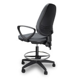 Krzesło biurowe obrotowe ARGO RING SZARO-czarne Ergonomiczne wygodne