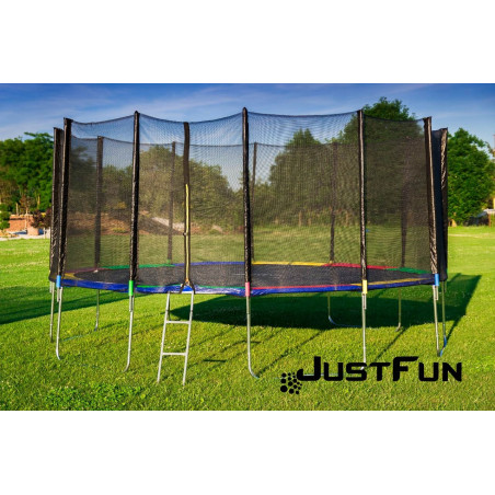 MATA DO TRAMPOLINY JUST FUN 16FT 108 SPRĘŻYN