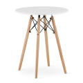 Stół okrągły JUST HOME skandynawski 60cm biały