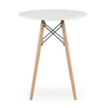 Stół okrągły JUST HOME skandynawski 60cm biały
