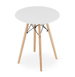 Stół okrągły JUST HOME skandynawski 60cm biały