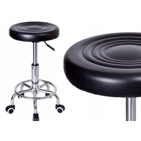 Fotel, krzesło, SOLO obrotowy na kółkach do zakładu kosmetycznego do warsztatu