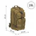 Plecak wojskowy Gotel k403b 20-40 l beże i brązy