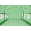 Tunel ogrodowy foliowy 9 m² 450 x 200 cm zielony szklarnia